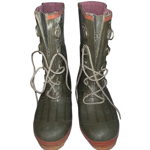 Hodgman Thinsulate Ultra Olive Green Lace-Up Boots main image 4